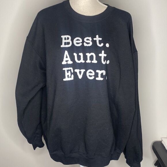 Adult Large Women’s Black Gildan Best Aunt Ever - Picture 1 of 4